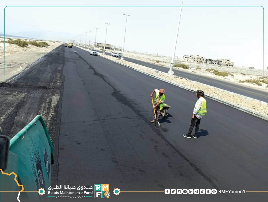 مشروع خط جولة الرحاب إلى جولة كنديان المرحلة الثانية بمديرية خورمكسر بالعاصمة عدن