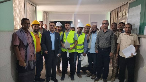 مشروع تأهيل أقسام بمستشفى ردفان العام المدعوم من  UNOPS